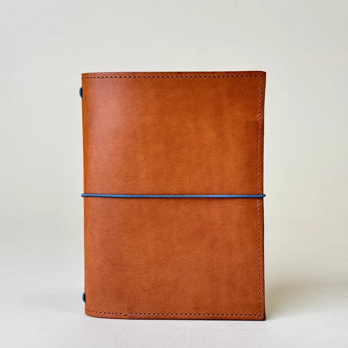 Olive, Ivy & Co. bifold leather journal in cognac